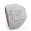 Diamond Micropave Set 18K White Gold Luxury Rings